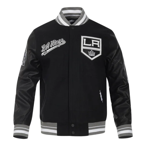 Los Angeles Kings Wool Varsity Jacket Black