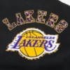 Los Angeles Lakers Animal Print Black Wool & Leather Varsity Jacket 9
