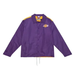 Los Angeles Lakers Big Face 5.0 Purple Varsity Jacket