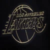 Los Angeles Lakers Black & Gold Wool & Leather Varsity Black Jacket 10