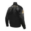 Los Angeles Lakers Black and Gold Full-Snap Satin Varsity Black Jacket 3