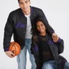 Los Angeles Lakers Bomber Black Varsity Jacket 2
