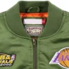 Los Angeles Lakers Flight Varsity Green Jacket 2