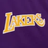 Los Angeles Lakers Hardwood Classics Satin Purple Varsity Jacket 2