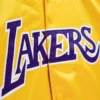 Los Angeles Lakers Hardwood Classics Yellow Varsity Jacket 2