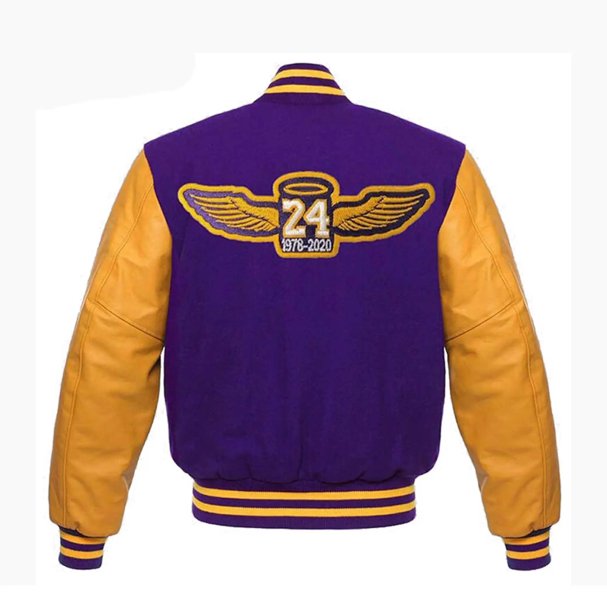 Los Angeles Lakers Letterman Varsity Wool Purple Varsity Jacket 1