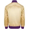 Los Angeles Lakers Lightweight Satin Golden Varsity Jacket 1