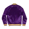 Los Angeles Lakers Lightweight Satin Purple Varsity Jacket 1
