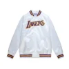 Los Angeles Lakers Lightweight White Varsity Jacket