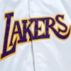 Los Angeles Lakers Lightweight White Varsity Jacket 2