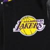 Los Angeles Lakers Mashup Capsule Black Wool and Leather Varsity Jacket 2