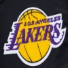 Los Angeles Lakers Mashup Full-Snap Black Satin Varsity Jacket 7