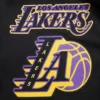 Los Angeles Lakers Mashup Wool & Leather Black Varsity Jacket 8