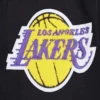 Los Angeles Lakers Old English Black Wool & Leather Varsity Jacket 4