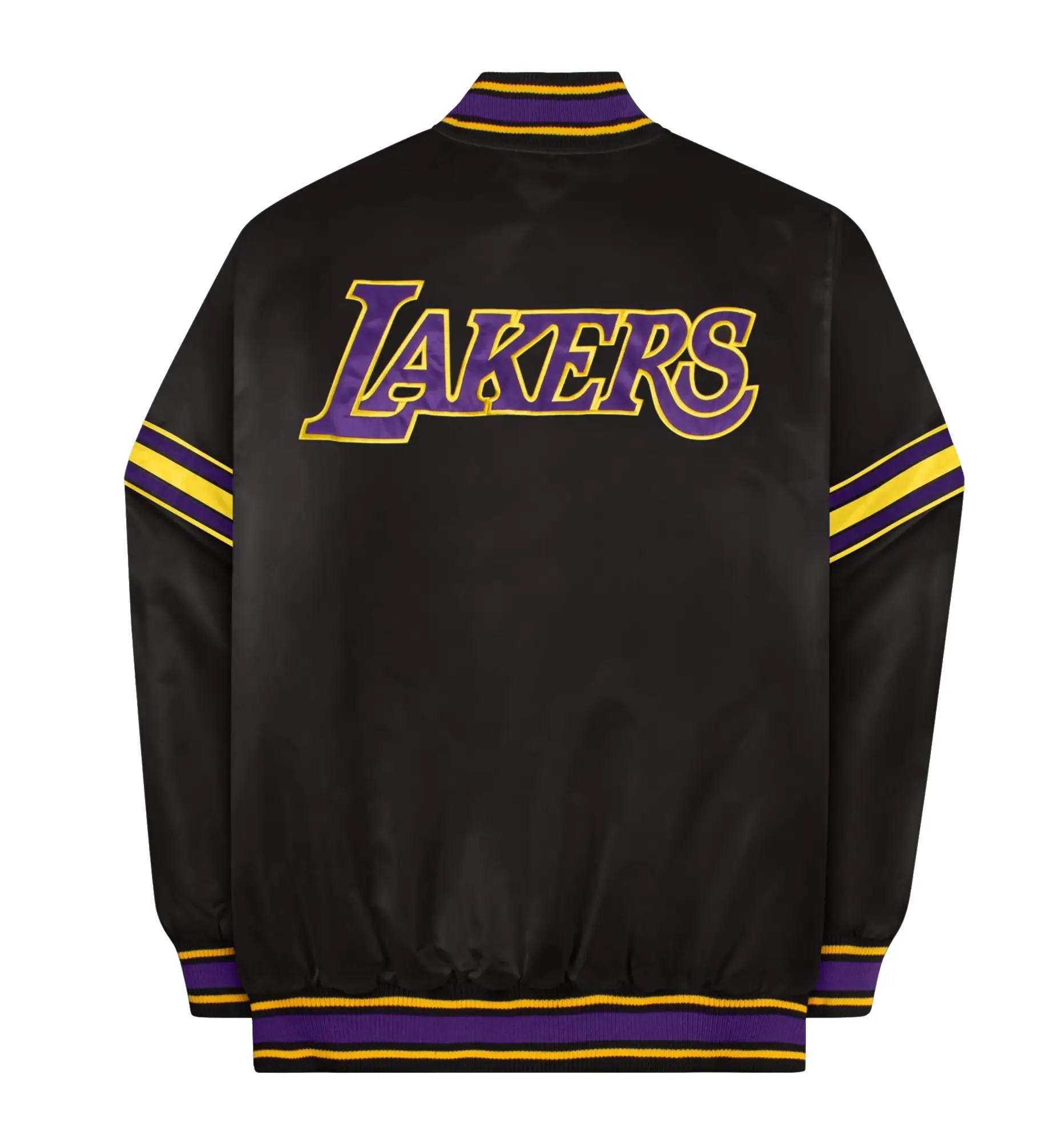 Los Angeles Lakers Pick and Roll Black Varsity Jacket 1