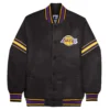 Los Angeles Lakers Pick and Roll Black Varsity Jacket