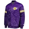Los Angeles Lakers Pick and Roll Purple Varsity Jacket