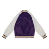 Los Angeles Lakers Primetime Rib Knitted Purple Varsity Jacket 1