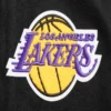 Los Angeles Lakers Retro Classic Black Wool & Leather Varsity Jacket 4