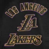 Los Angeles Lakers Retro Classic Black Wool & Leather Varsity Jacket 5