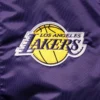 Los Angeles Lakers The Captain II Purple Satin Varsity Jacket 2