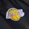 Los Angeles Lakers Women’s Raglan Black Satin Varsity Jacket 2
