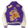 Louis Vuitton Purple and White Varsity Jacket 2
