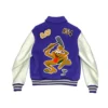 Louis Vuitton Purple and White Varsity Jacket 4