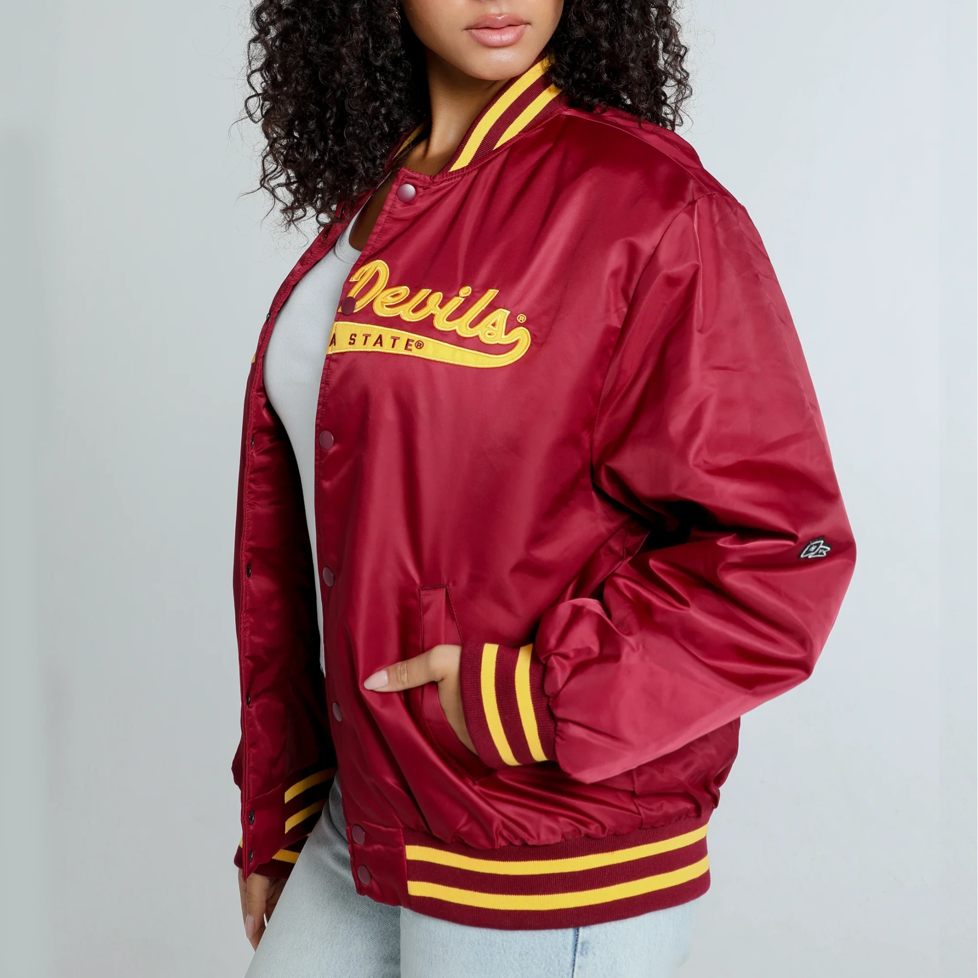 Maroon Arizona State Sun Devils A-Game Varsity Jacket 3
