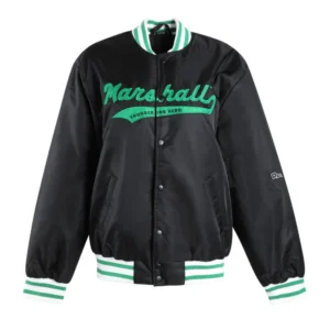 Marshall Thundering Herd A-Game Black Varsity Jacket