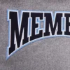 Memphis Grizzlies Crest Emblem Gray Wool Varsity Jacket 2