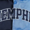 Memphis Grizzlies Fast Break Navy and Blue Satin Varsity Jacket 2