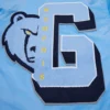 Memphis Grizzlies Mashup Full-Snap Blue Satin Varsity Jacket 8