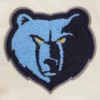 Memphis Grizzlies Retro Classic Full-Snap Satin Varsity Cream Jacket 3