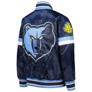 Memphis Grizzlies Youth Home Game Navy Satin Varsity Jacket
