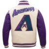 Men’s Arizona Diamondbacks Retro Classic Varsity Jacket 1