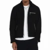 Men's Black Stussy 8 Ball Suede Real Leather Bing Jacket