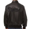 Men's Philadelphia Phillies Full Black Bomber Varsity Genuine Leather Jacket