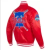 Men's Philadelphia Phillies Mashup Varsity Red Jacket