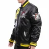 Men's Pittsburgh Pirates Black Mashup Full-Snap Varsity Jacket