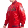 Men's St. Louis Cardinals Mashup Full-Snap Red Varsity Jacket