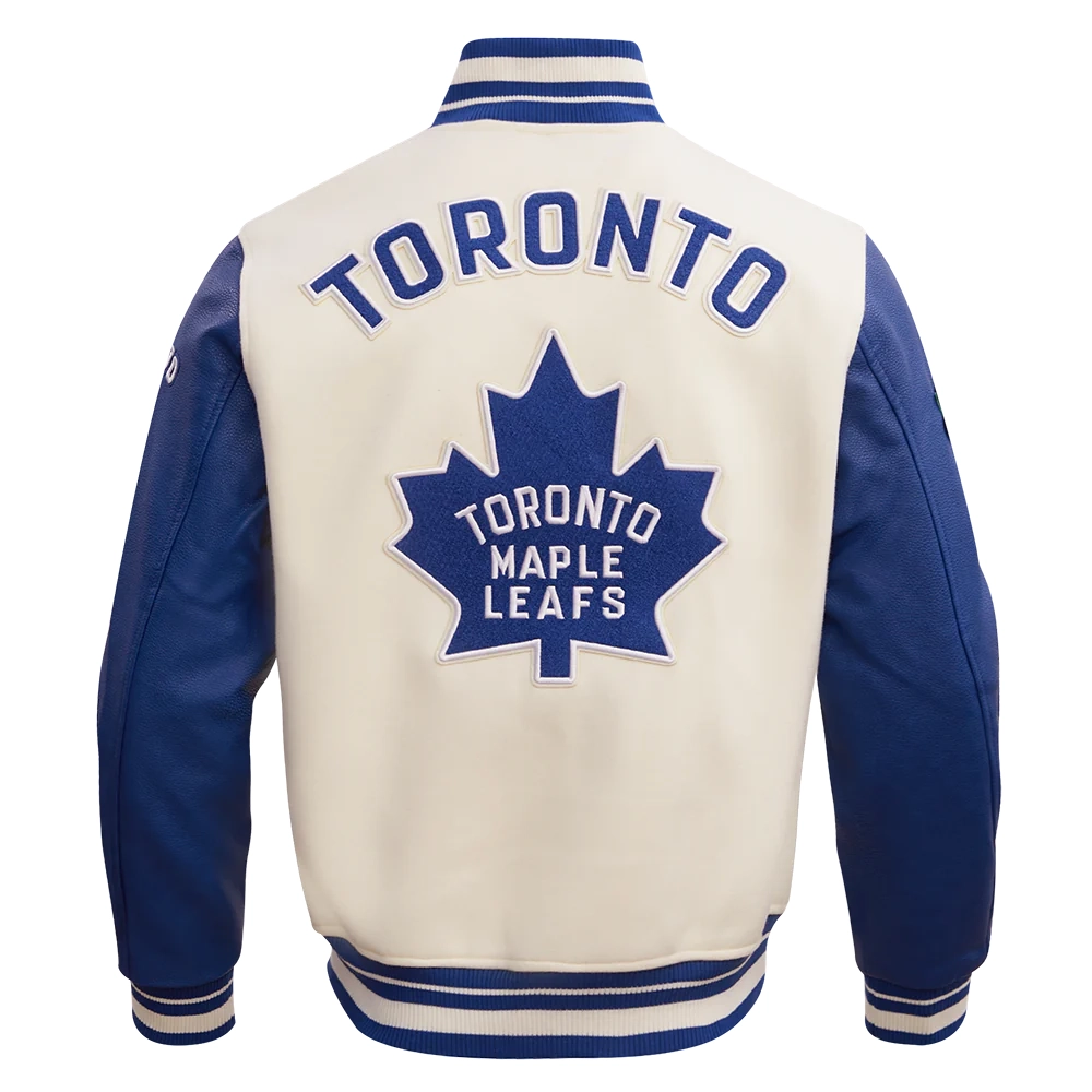 Men’s Toronto Maple Leafs Retro Classic Wool Varsity Jacket 1