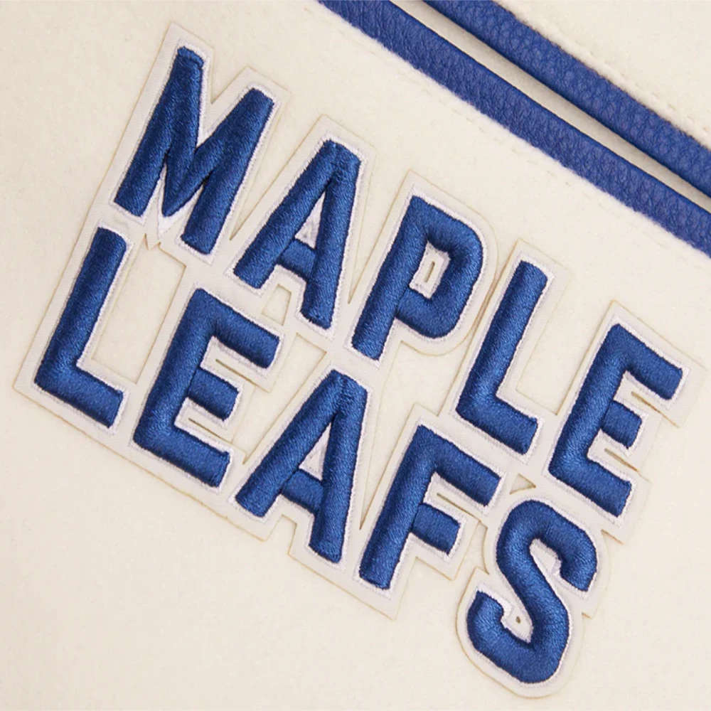 Men’s Toronto Maple Leafs Retro Classic Wool Varsity Jacket 4