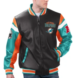 Miami Dolphins by Carl Banks Varsity Jacket