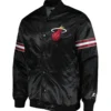 Miami Heat Black Pick & Roll Varsity Jacket