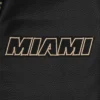 Miami Heat Black and Gold Wool Varsity Black Jacket 6