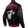 Miami Heat City Edition Black Varsity Jacket 1