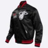 Miami Heat City Edition Black Varsity Jacket