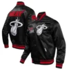 Miami Heat City Edition Black Varsity Jacket 4