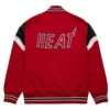Miami Heat Cooperstown Heavyweight Red Varsity Jacket 1